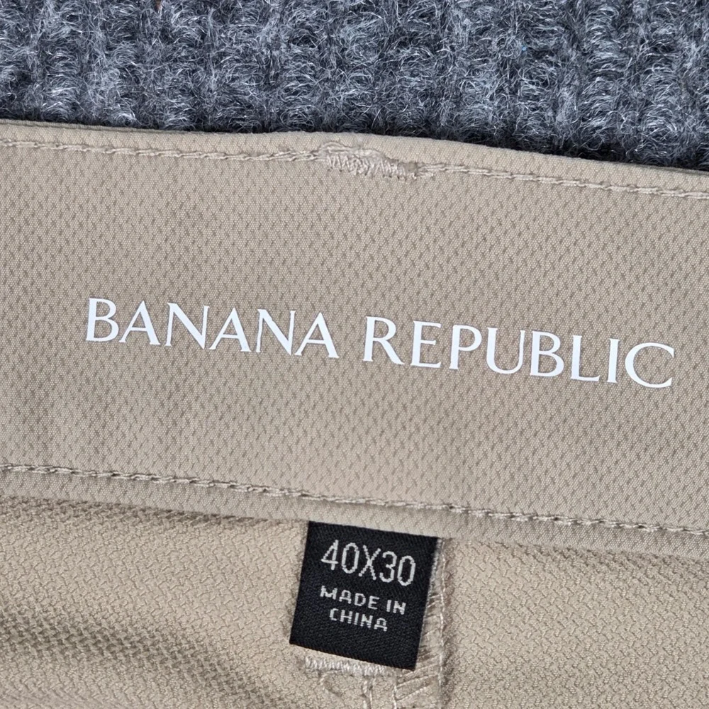 Banana Republic Mens Performance‎ Tech Pants Khaki Tan Ripstop 40x30 26232